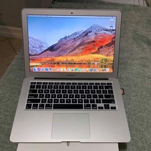 MacBook Air with all cables and case
